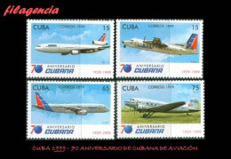 CUBA MINT. 1999-23 70 ANIVERSARIO DE CUBANA DE AVIACION - Neufs