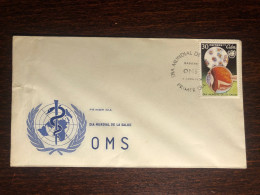 CUBA FDC COVER 1976 YEAR WHO OPHTHALMOLOGY HEALTH MEDICINE STAMP - Brieven En Documenten