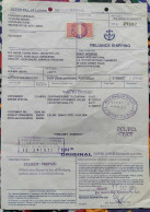 INDIA Old Document - BILL OF LADING - INDORE To KARACHI, 2 Revenue Stamps Used 2004 - Cartas & Documentos
