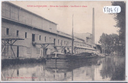 VITRY-LE-FRANCOIS- USINE DES LOUVIERES- LES FOURS A CHAUX- UNE PENICHE - Vitry-le-François