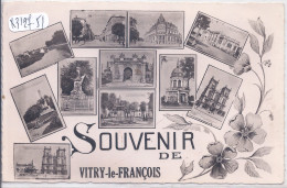 VITRY-LE-FRANCOIS- SOUVENIR DE VITRY-LE-FRANCOIS- CARTE MULTI-VUES- COMBIER - Vitry-le-François