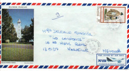 POLYNESIE SEUL SUR LETTRE POUR LA FRANCE 1984 - Storia Postale