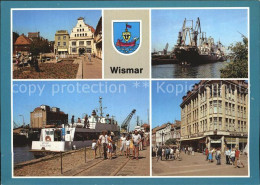 72418986 Wismar Mecklenburg Kraemerstr Loewenapotheke Frachter Am Holzkai Anlege - Wismar