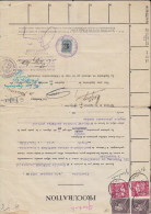 Procuration Affr. 2x N°434B+769 Datée 1951 De VIESVILLE - 1936-1951 Poortman