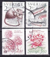 1985. Sweden. Nature. Used. Mi. Nr. 1322-25 - Usados