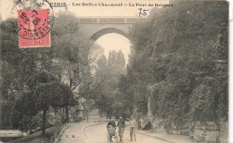 FRANCE - Paris - Vue Sur Les Buttes Chaumont - Le Pont De Briques - Carte Postale Ancienne - Bridges