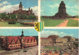 ALLEMAGNE - Leipzig - Neues Rathaus - Völkerschalachtdenkmal - Altes Rathaus - Hauptbahnohof - Carte Postale - Leipzig