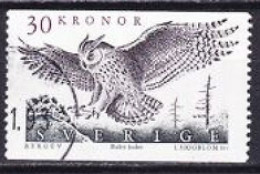 1989. Sweden. Eurasian Eagle-owl (Bubo Bubo). Used. Mi. Nr. 1565 - Used Stamps