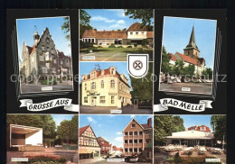 72414348 Bad Melle Osnabrueck Rathaus Badehaus Kurhotel Markt Musikpavillon Mueh - Melle