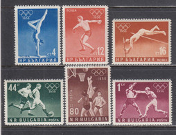 Bulgaria 1956 - Olympic Games, Melbourne, Mi-Nr. 996/1001, MNH** - Ongebruikt