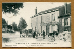 CHAMBLEY (54) : " L'HÔTEL E. BLOUËT - Le Café De La Gare " - Chambley Bussieres