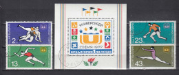 Bulgaria 1977 - Sport: UNIVERSIADE'77, Mi-Nr. 2586/89+Bl. 72, Used - Used Stamps