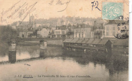 FRANCE - Le Mans - Vue D'ensemble De La Ville Et La Passerele St Jean - Carte Postale Ancienne - Le Mans