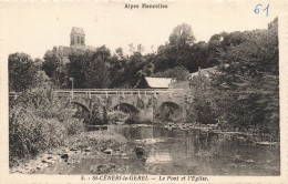 FRANCE - Alpes Mancelles - St Cénert Le Gerel - Vue Générale - Le Pont Et L'église - Carte Postale Ancienne - Autres & Non Classés