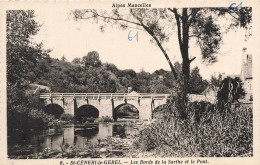FRANCE - Les Alpes Mancelles - Saint Céneri (Orne) - Vue Générale Bords De Sarthe Vers Le Pont - Carte Postale Ancienne - Sable Sur Sarthe