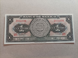 Billete De México De 1 Peso, Año 1965, UNC - México