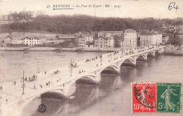 FRANCE - Bayonne - Vue Générale - Le Pont Saint Esprit - BR - 1247 - Animé - Carte Postale Ancienne - Bayonne