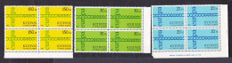 1971 Cipro Cyprus Kibris EUROPA CEPT EUROPE 4 Serie Di 3 Valori In Quartina MNH** CATENA - CHAIN Block 4 - 1971