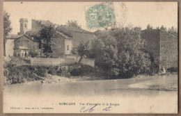 CPA 84 - SORGUES - Vue D'ensemble Et La Sorgue - TB PLAN Cours D'eau Détails Maisons + Un Peu Du Centre Petite Animation - Sorgues