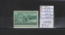 PRIX FIXE ** 570 YT 638 MIC 1019 SCO 1016 GIB Territoire De Washington 1953       Etats Unis 58A/06 - Unused Stamps