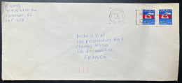 ENVELOPPE CANADA VANCOUVER POUR LA PACAUDIERE 1990 - Briefe U. Dokumente