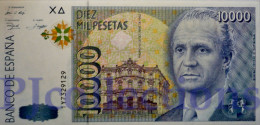 SPAIN 10000 PESETAS 1992 PICK 166 AUNC - [ 4] 1975-… : Juan Carlos I