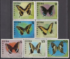 CUBA 1972, FAUNA, BUTTERFLIES, COMPLETE MNH SERIES With GOOD QUALITY, *** - Nuevos