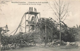 BELGIQUE - L'incendie Des 14 Et 15 Août 1910 - Les Ruines De La Section Belge - Carte Postale Ancienne - Exposiciones Universales