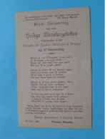 Zuster CONSTANCE ( Yvonne BLOMME ) KLOOSTERGELOFTEN > Zusters Maricolen Brugge > 1935 > ( Zie Scans ) ! - Religion & Esotérisme