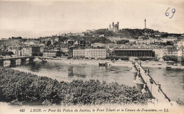 FRANCE - Lyon - Pont Du Plais De Justice Le Pont Tilsitt Et Le Côteau De Fourvière - LL - Carte Postale Ancienne - Other & Unclassified