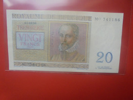 BELGIQUE 20 Francs 1956 Circuler (B.33) - 20 Francs