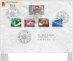 33-6 - Enveloppe Avec Série Pro Patria 1953 - Oblit Spéciale De Bern - Covers & Documents