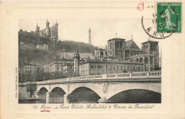 FRANCE - Lyon - Vue Panoramique Du Pont Tilsitt Archevêché & Coteau De Fourvière - Carte Postale Ancienne - Otros & Sin Clasificación