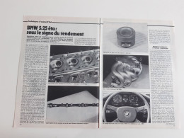 BMW 5.25 êta - Coupure De Presse Technique - Andere & Zonder Classificatie