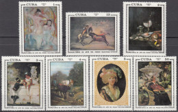 CUBA 1973, ART, PAINTINGS From The NATIONAL MUSEUM , COMPLETE MNH SERIES With GOOD QUALITY, *** - Unused Stamps