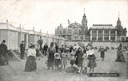 BELGIQUE - Ostende - Vue Sur La Plage - Animé - Carte Postale Ancienne - Oostende