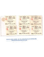 COCOS  KEELING  ISLANDS SET OF : 1/10+1/14+1/2+1+2+5 RUPEES-1902, P #S123-S128.  ABOUT  GOOD . - Sonstige – Asien