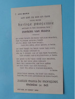 Zuster MARIA De MONTFORT ( Th. De BEL ) H. PROFESSIE > Klooster Zusters V. Maria > 1952 Pittem ( Zie Scans ) ! - Religion & Esotérisme