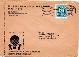 74890 - Österreich - 1968 - S1,40 Gebaeude EF A DrucksBf SALZBURG -> Westdeutschland - Cartas & Documentos