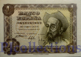 SPAIN 1 PESETA 1951 PICK 139a AUNC - 1-2 Peseten