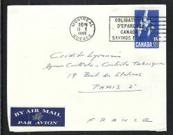 CANADA Ca.1966: DDL De LSC P.A. Pour Paris - Covers & Documents