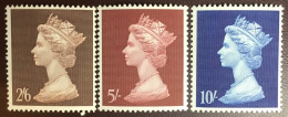 Great Britain 1969 High Value Definitives To 10s MNH - Unused Stamps