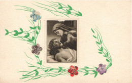 TIMBRES - Marie Pleurant Sur Le Corps Du Christ - Carte Postale Ancienne - Sellos (representaciones)