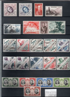 MONACO 1956 ANNEE COMPLETE De 441 à 477 TIMBRES NEUFS ** LUXE SANS CHARNIERE -REF-1-1-M-1956-B - Full Years