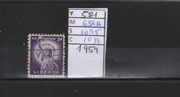 PRIX FIXE Obl  581 YT 656A MIC 1035 SCO 1033 GIB Statue De La Liberté 1954 Etats Unis 58A/06 - Used Stamps