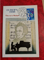 Lettre / Carte 1998 STRASBOURG FETE DE LA MUSIQUE EUROPA - Andere & Zonder Classificatie