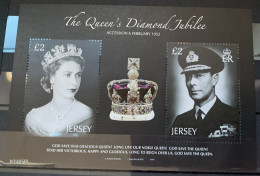 Jersey 2012, The Queen's Diomond Jubilee, MNH Unusual S/S - Jersey