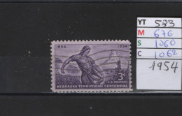 PRIX FIXE Obl  583 YT 676 MIC 1060 SCO 1062 GIB Nebraska Semeuse 1954 Etats Unis 58A/06 - Used Stamps