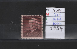 PRIX FIXE Obl  584 YT 678 MIC 1062 SCO 1064 GIB George Eastman 1954 Etats Unis 58A/06 - Used Stamps