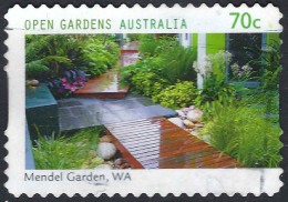 AUSTRALIA 2014 QEII 70c Multicoloured, Open Gardens-Mendal Garden WA Self Adhesive Stamps FU - Used Stamps